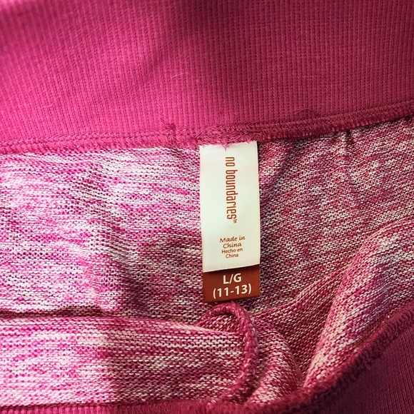 No Boundaries Faith Cross Heather Pink Athletic Shorts Large - Picture 2 of 2